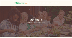 Desktop Screenshot of geitmyra.no
