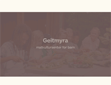 Tablet Screenshot of geitmyra.no